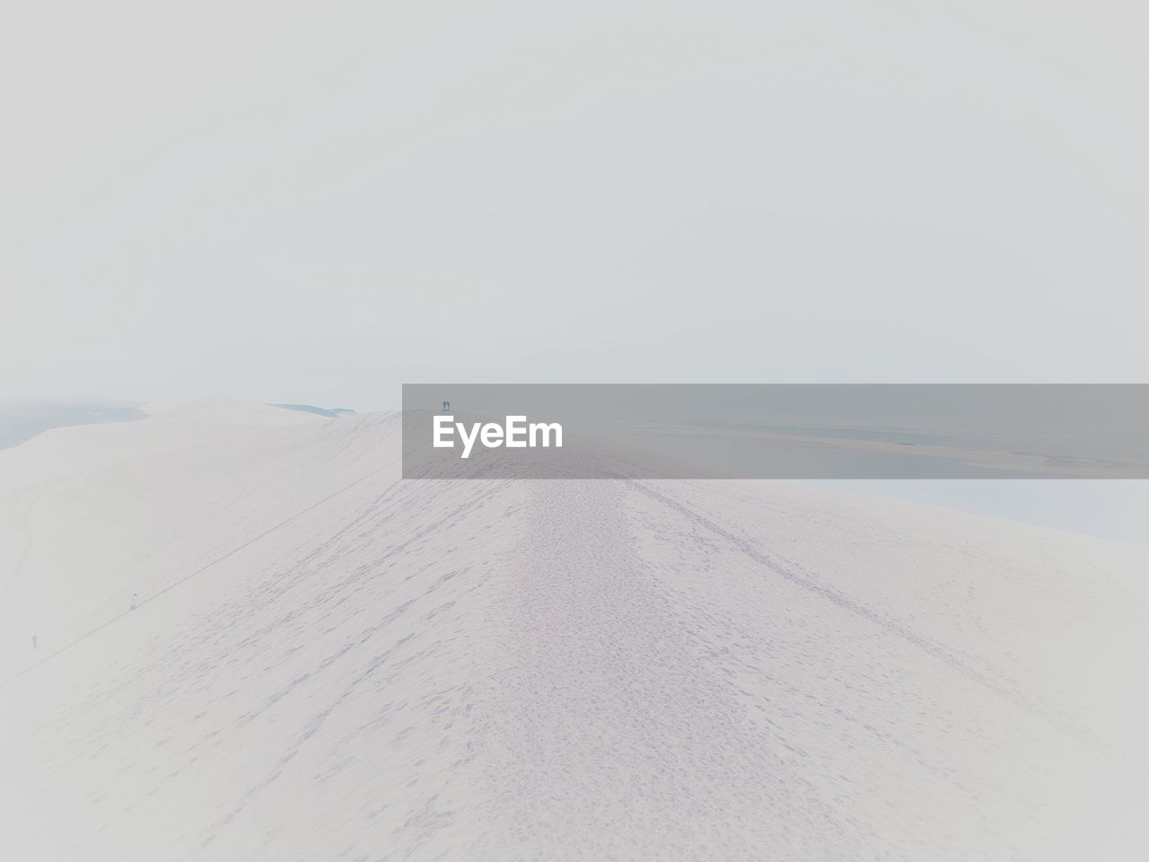 SCENIC VIEW OF SANDY BEACH AGAINST CLEAR SKY