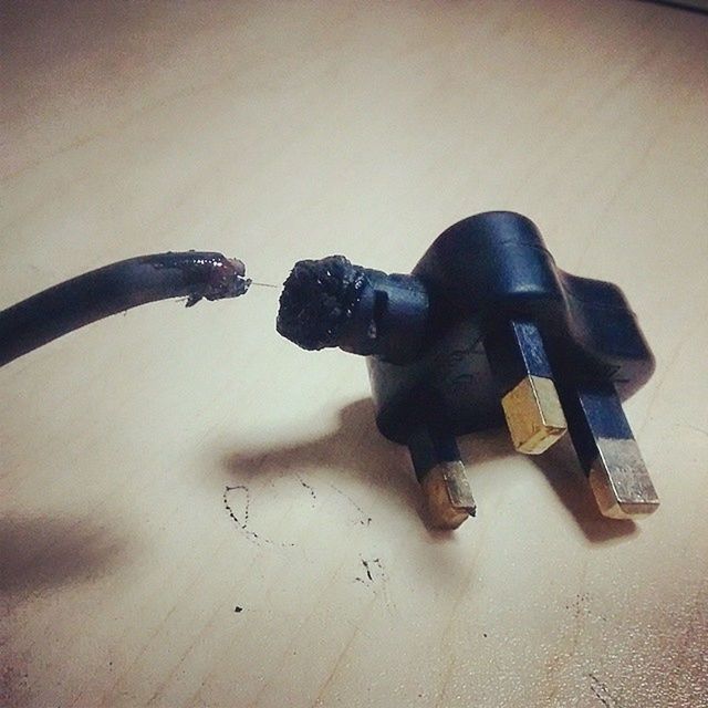 Broken electric plug
