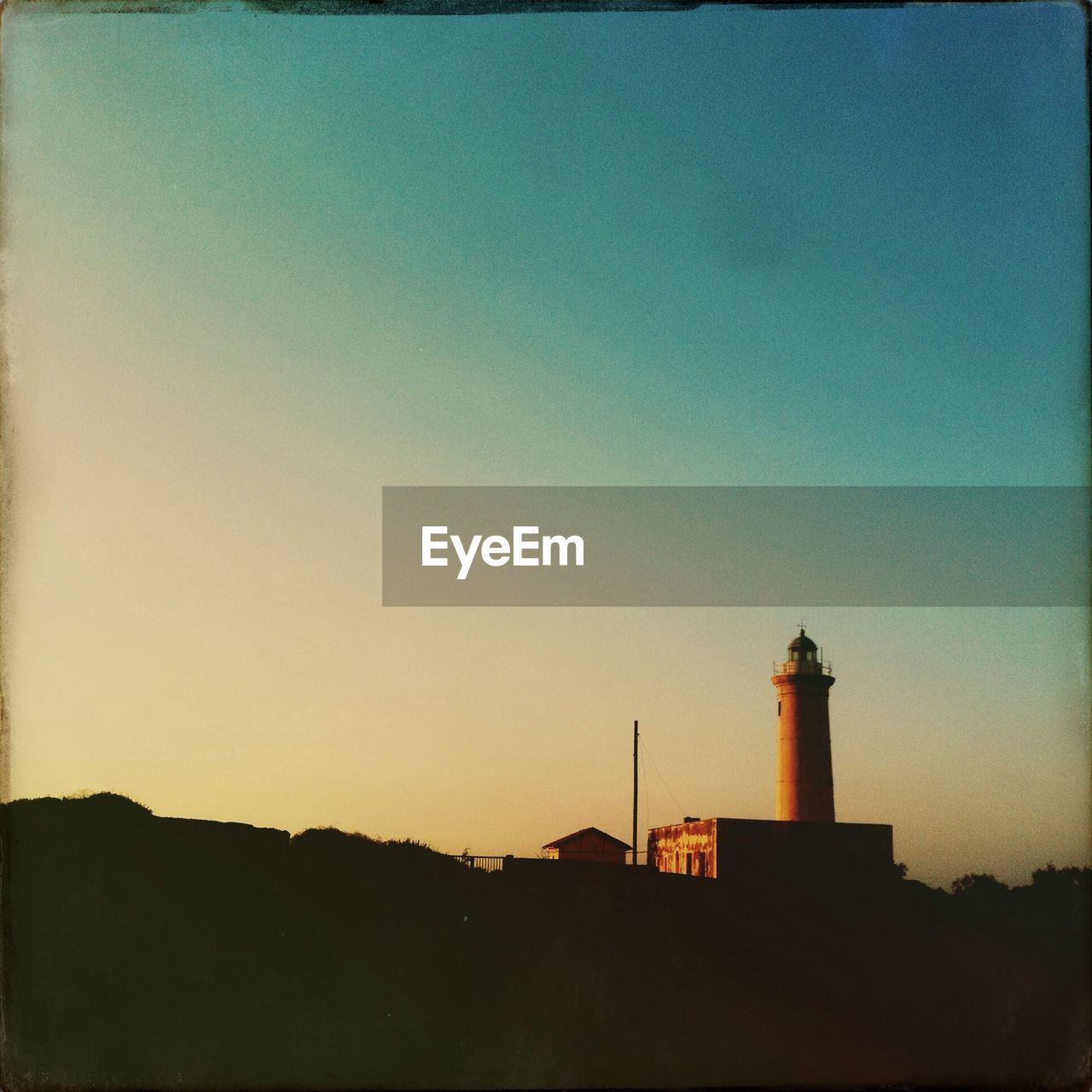 Lighthouse against clear sky