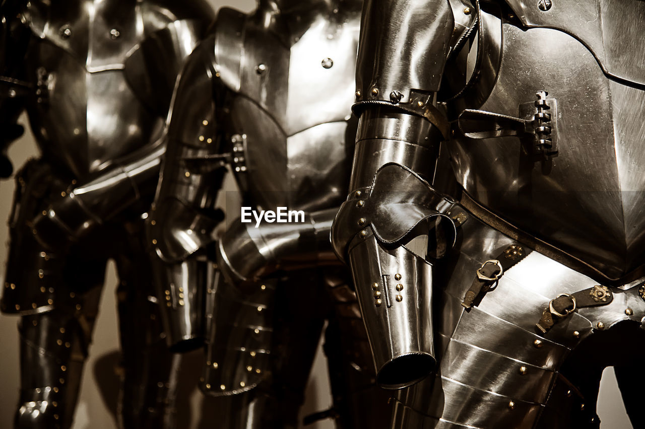 Details of ancient armors