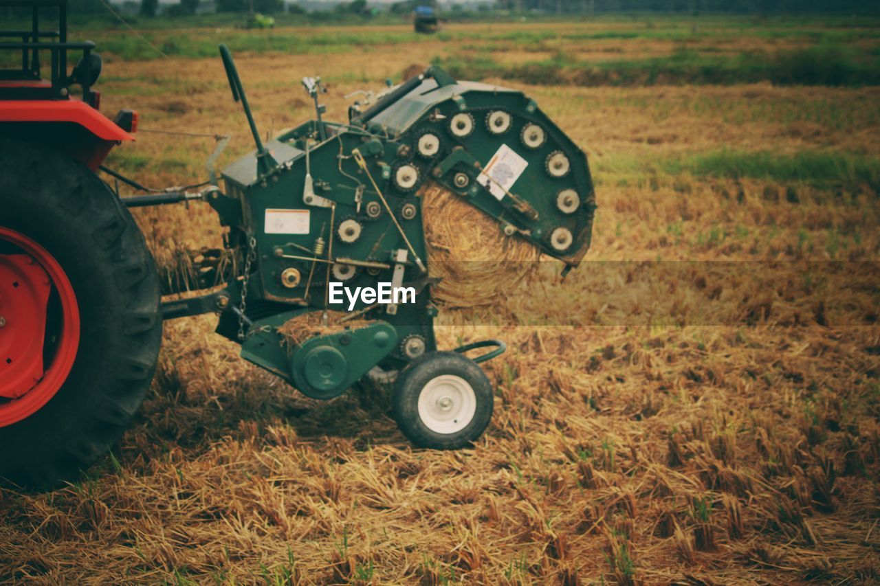 TRACTOR IN FIELD