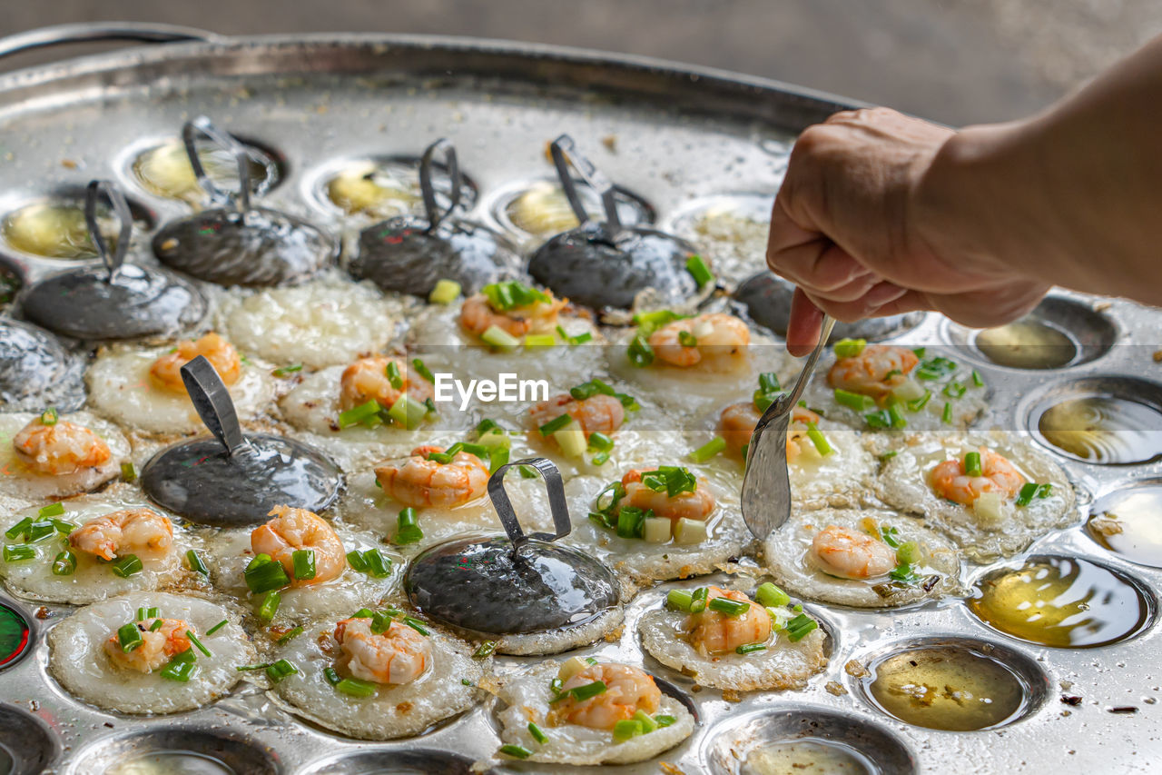 Vietnamese tiny shrimp pancake- banh khot vung tau