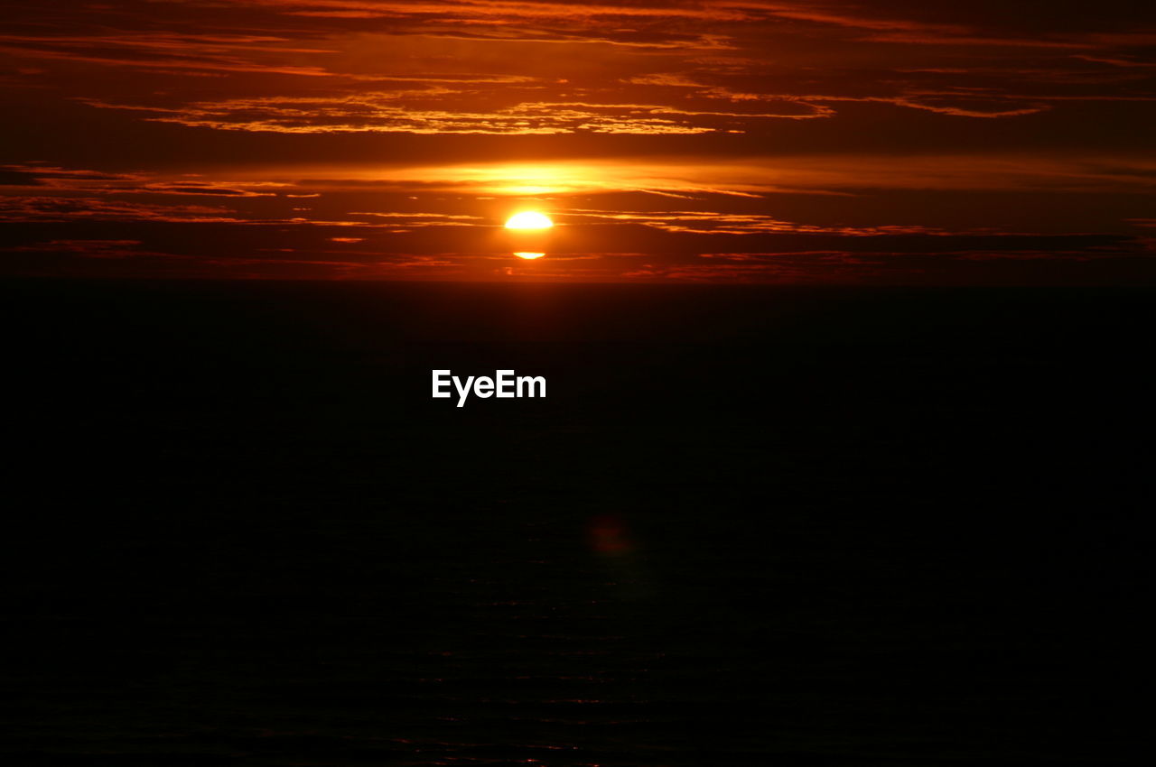 SUNSET OVER SEA