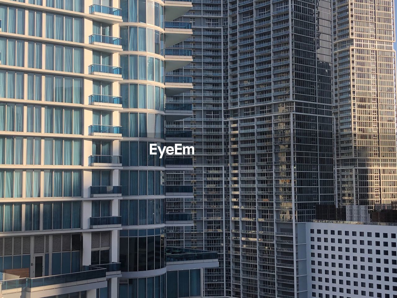 Full frame shot of modern buildings in city