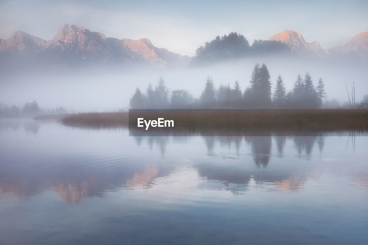 Mountain landscapes from austrian alps in springtime.