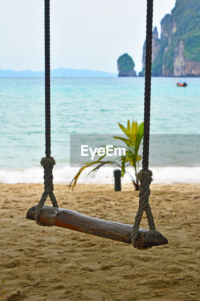 Swing hanging at phi phi islands