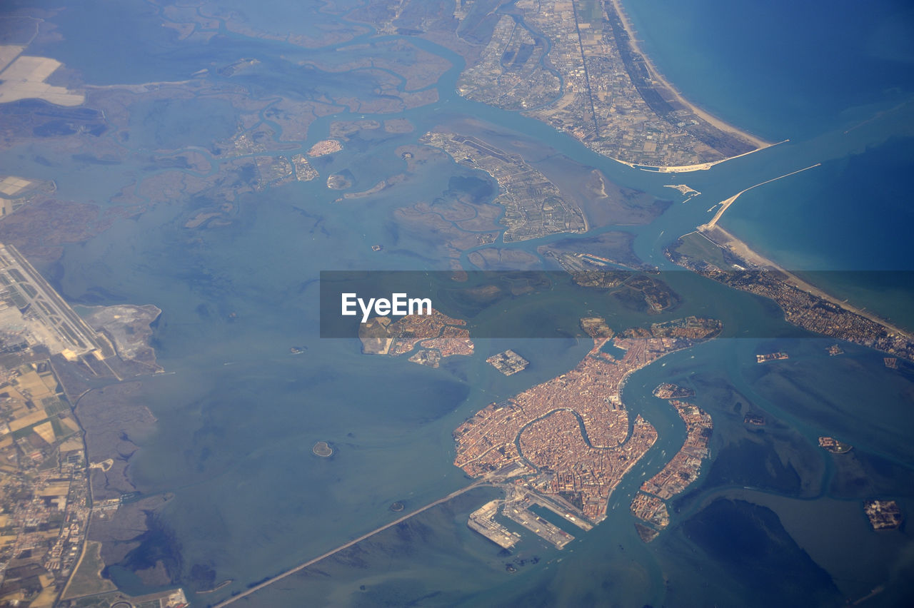 Aerial view of venice