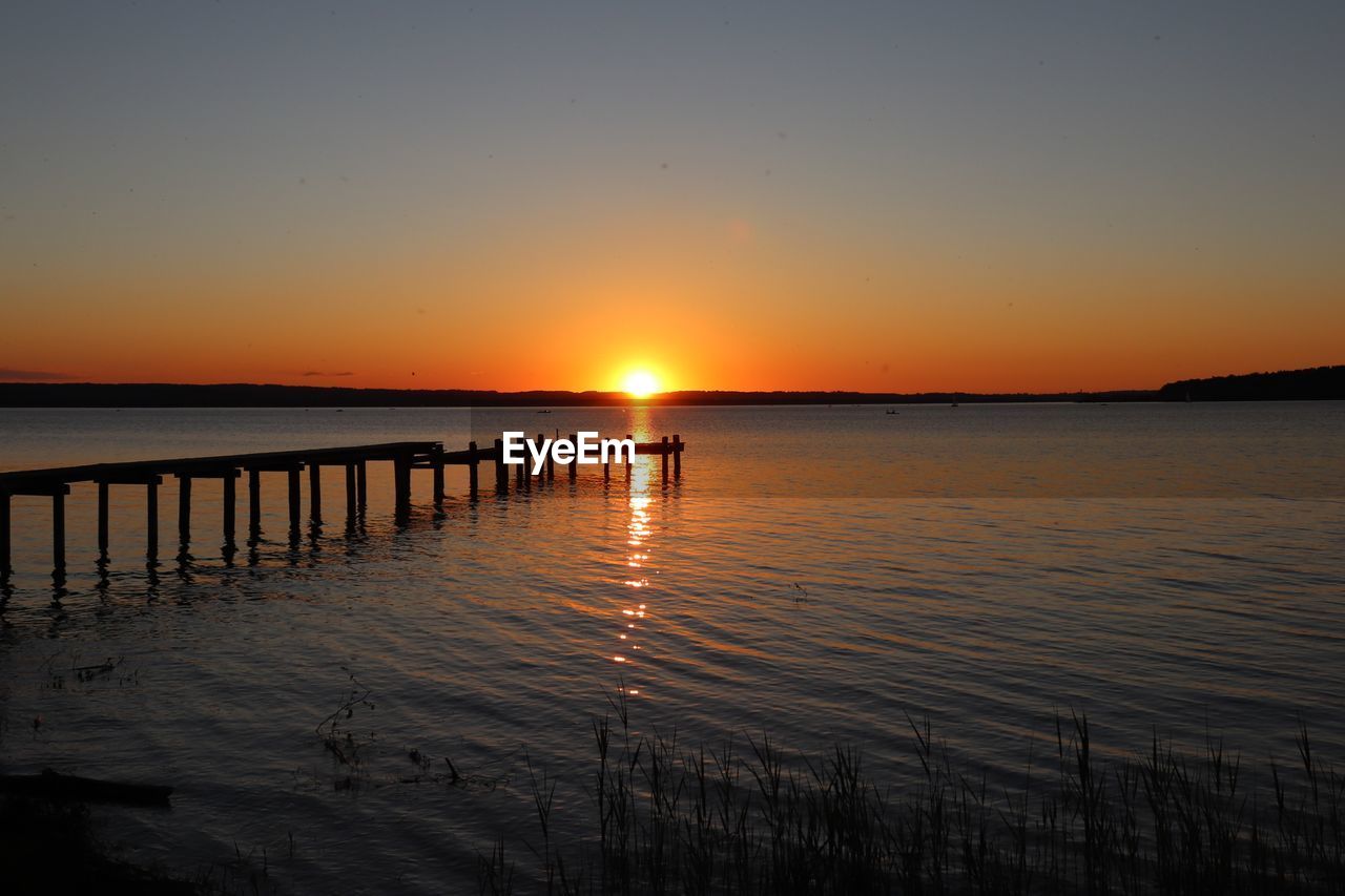 SCENIC VIEW OF SEA DURING SUNSET