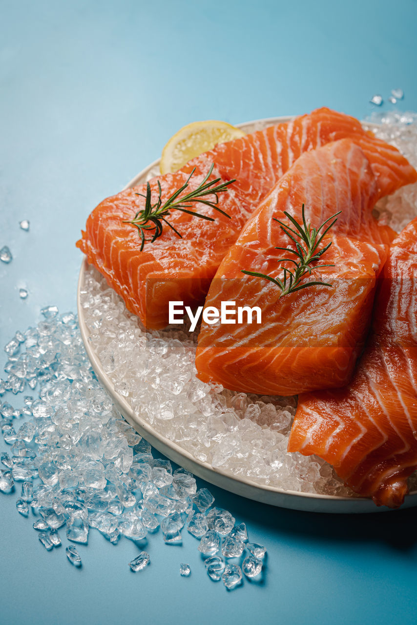 close-up of sushi in plate on table