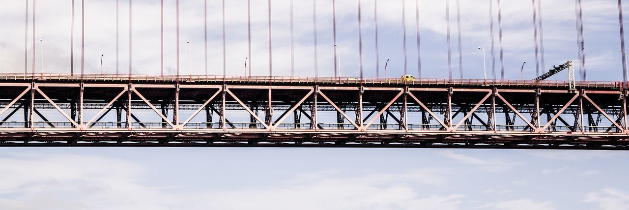 Panoramic shot of bridge against the sky