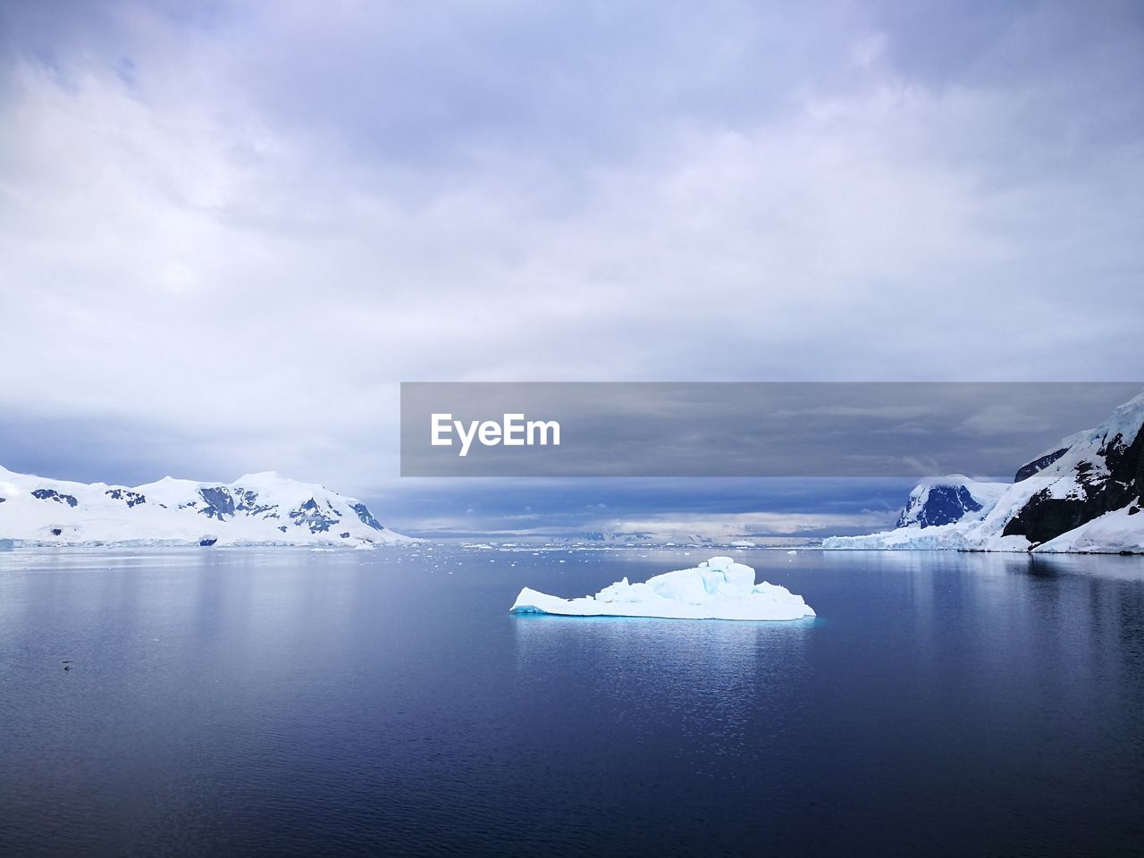 Scenic view of sea in antarctica