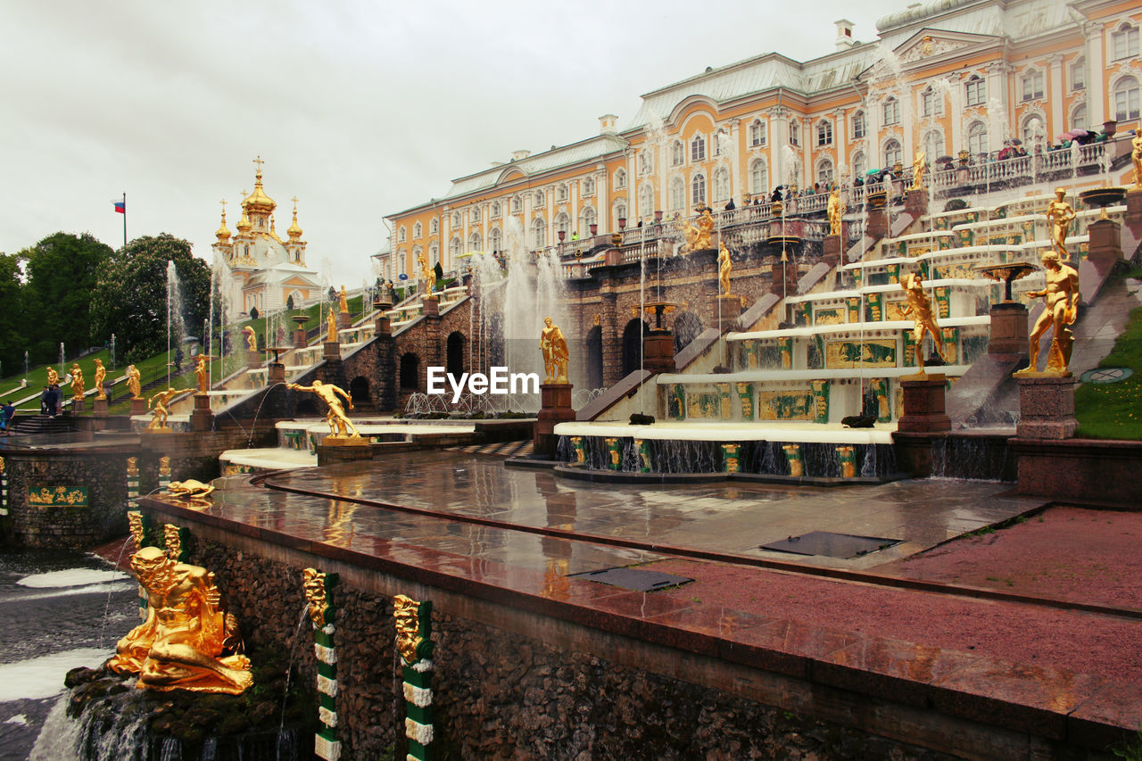 Majestic fountain in russia