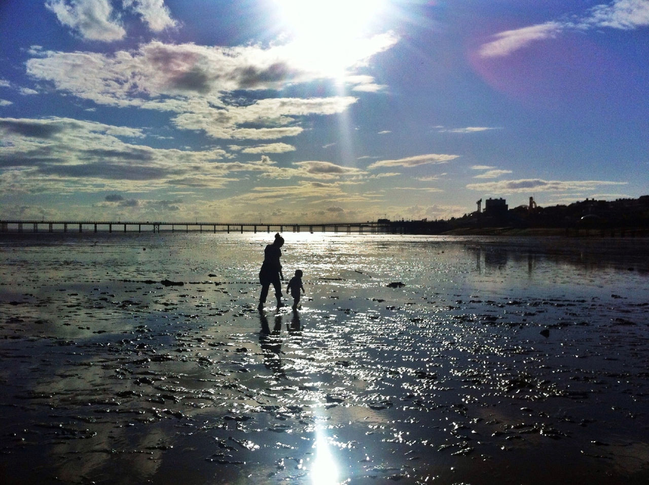 SUN SHINING OVER SEA