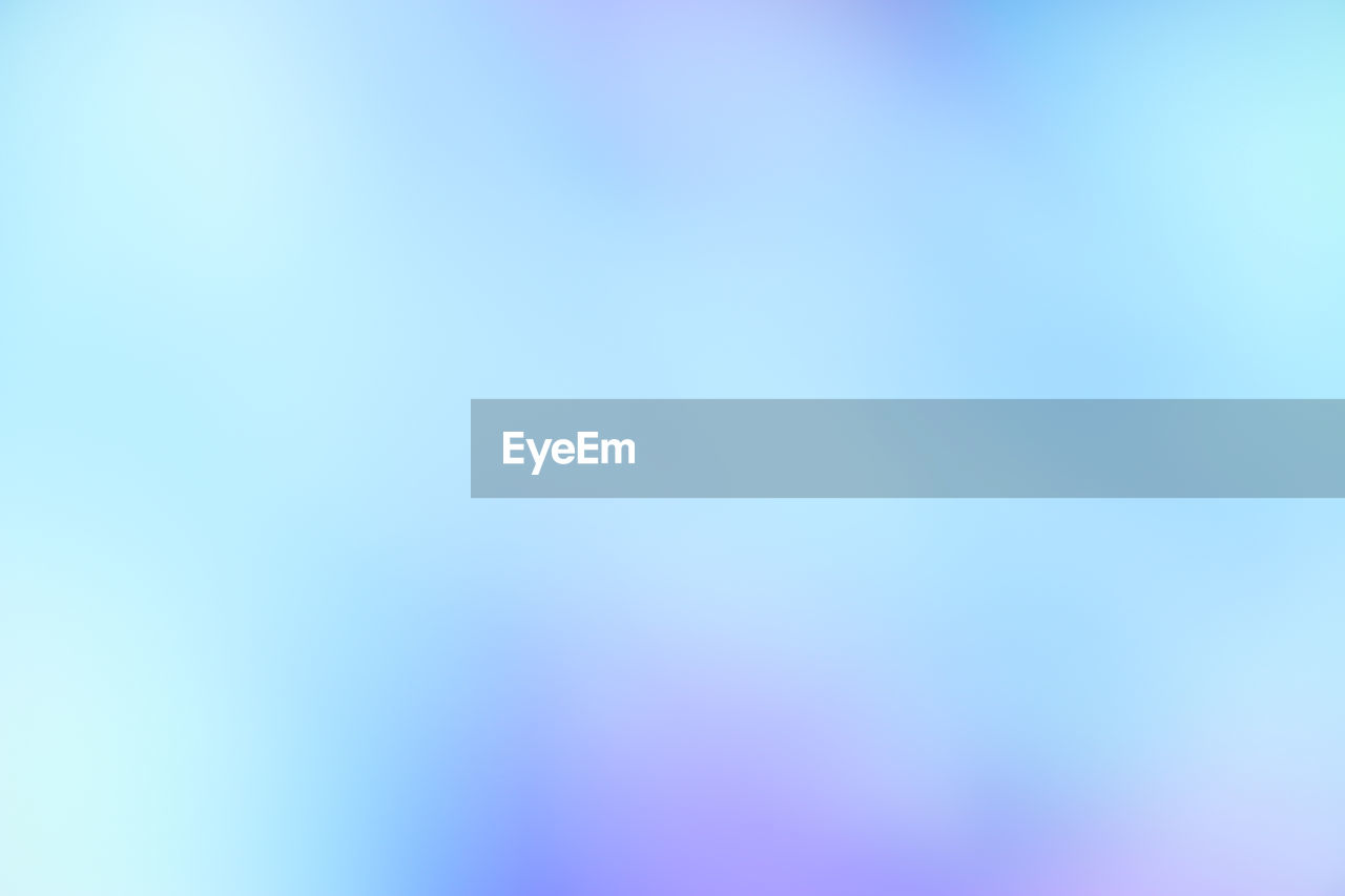 DEFOCUSED IMAGE OF BLUE SKY DURING WINTER AGAINST CLEAR BACKGROUND