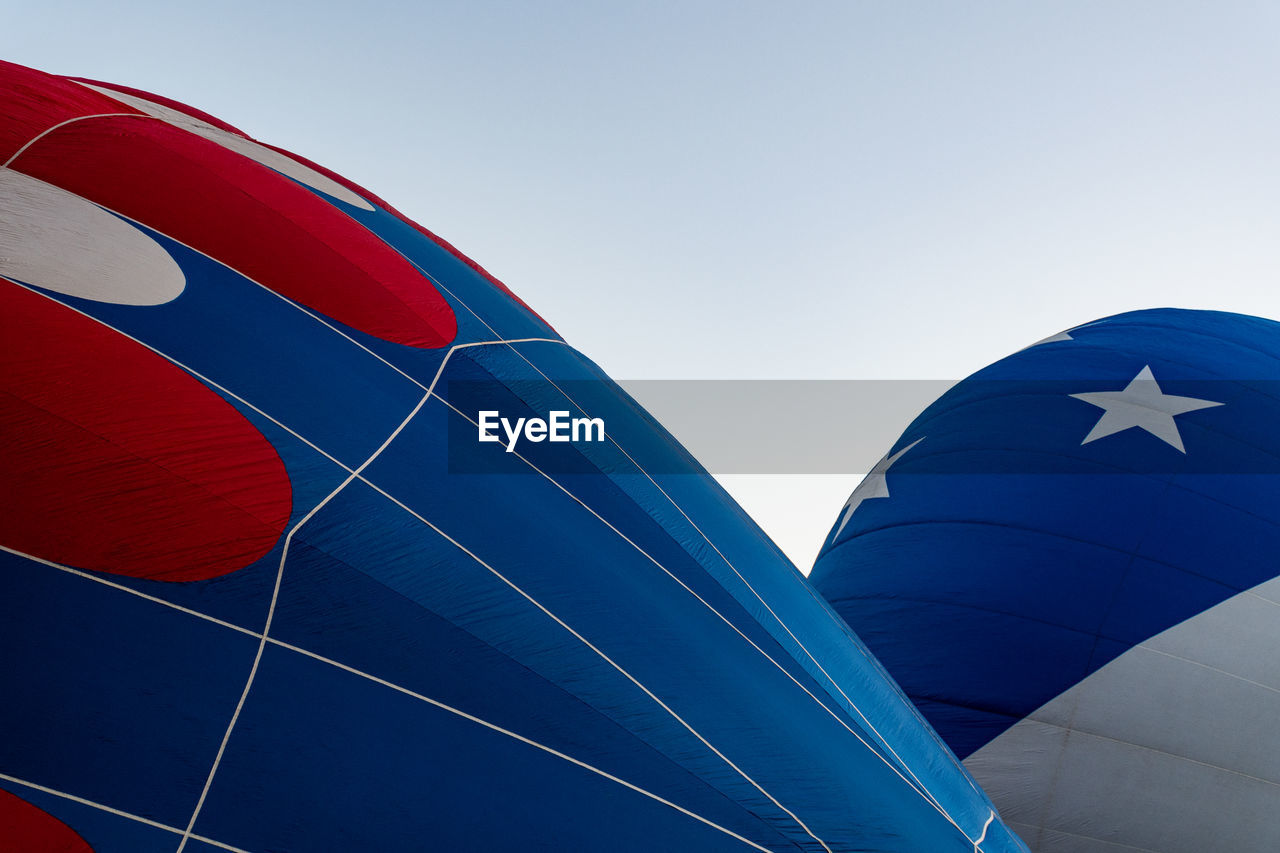 Hot air balloons in summer