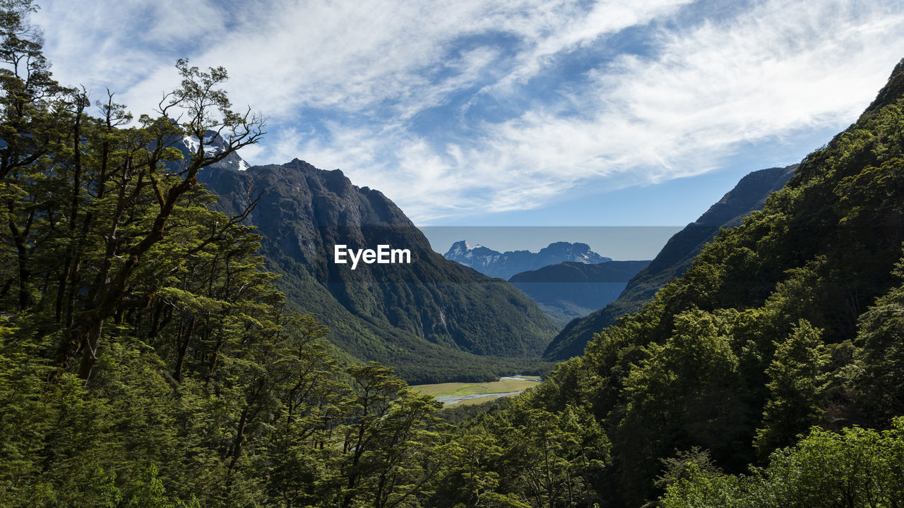 PANORAMIC SHOT OF MOUNTAINS AGAINST SKY