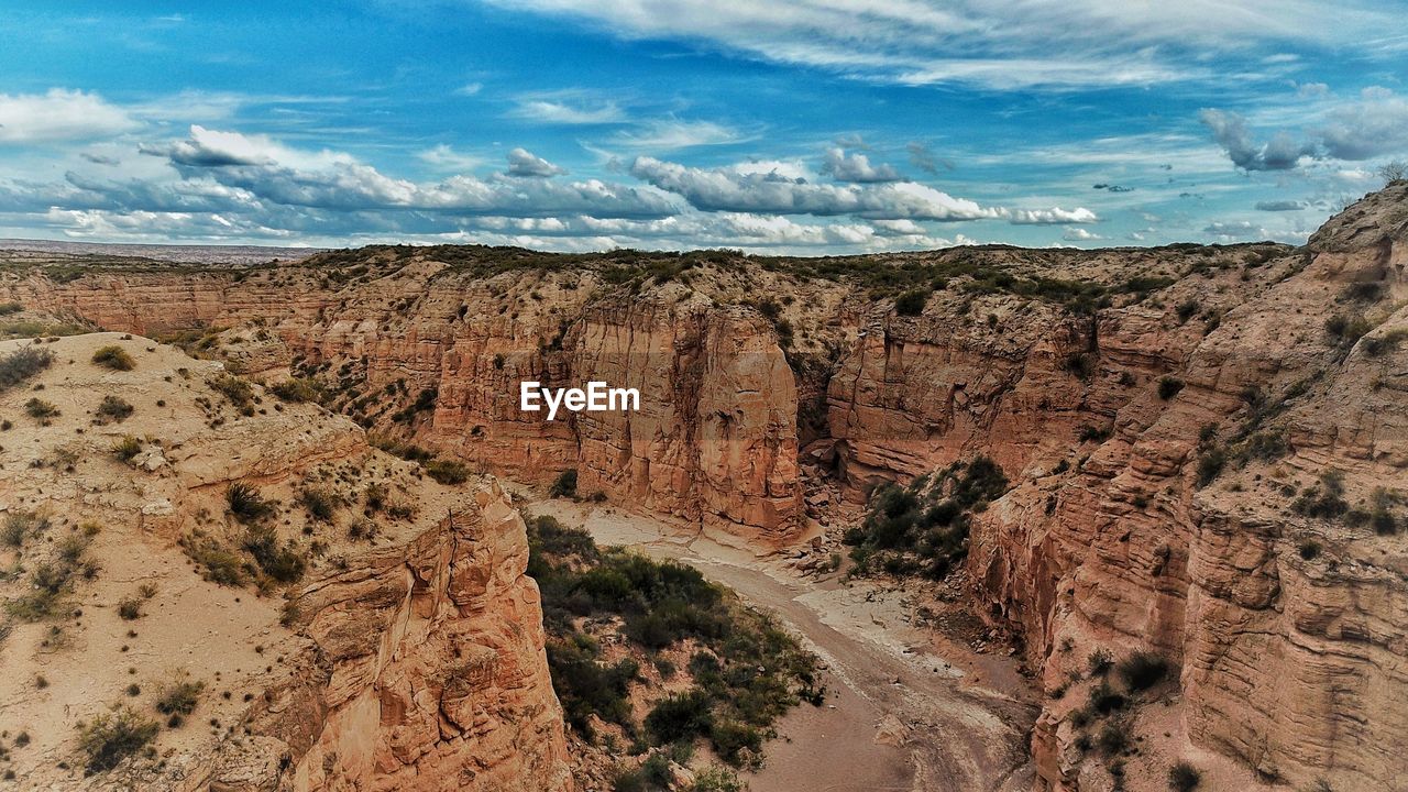 PANORAMIC VIEW OF LAND AGAINST SKY