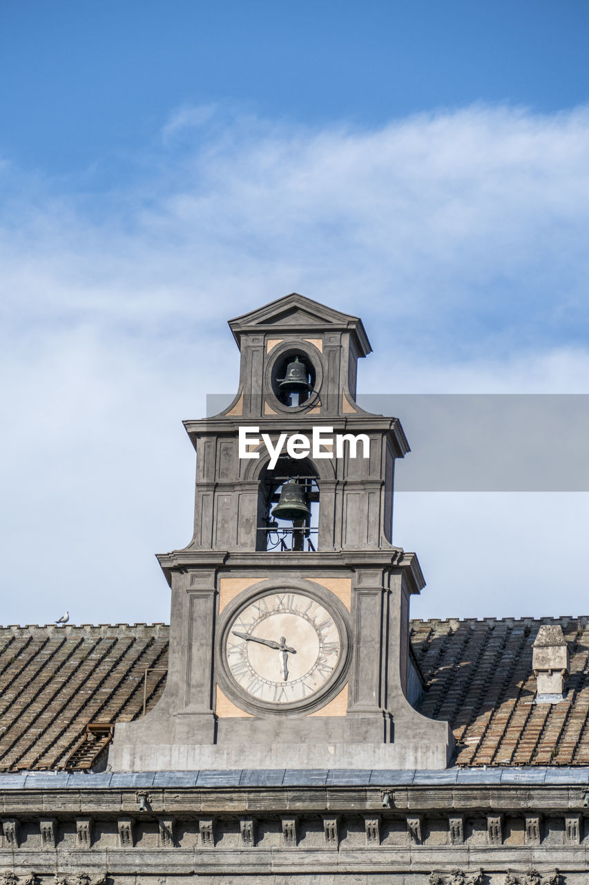 Tower clock of the royal palace in naples