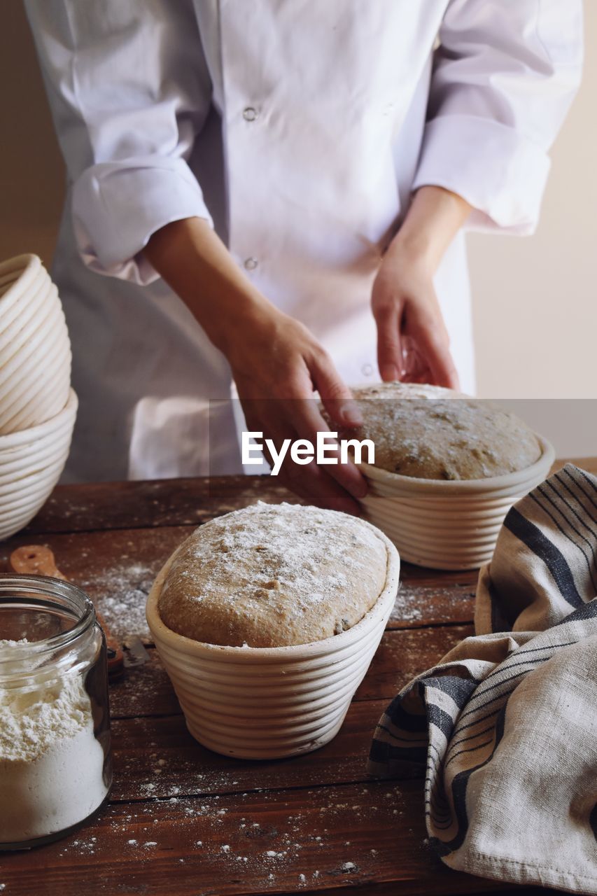 Sourdough bread making 