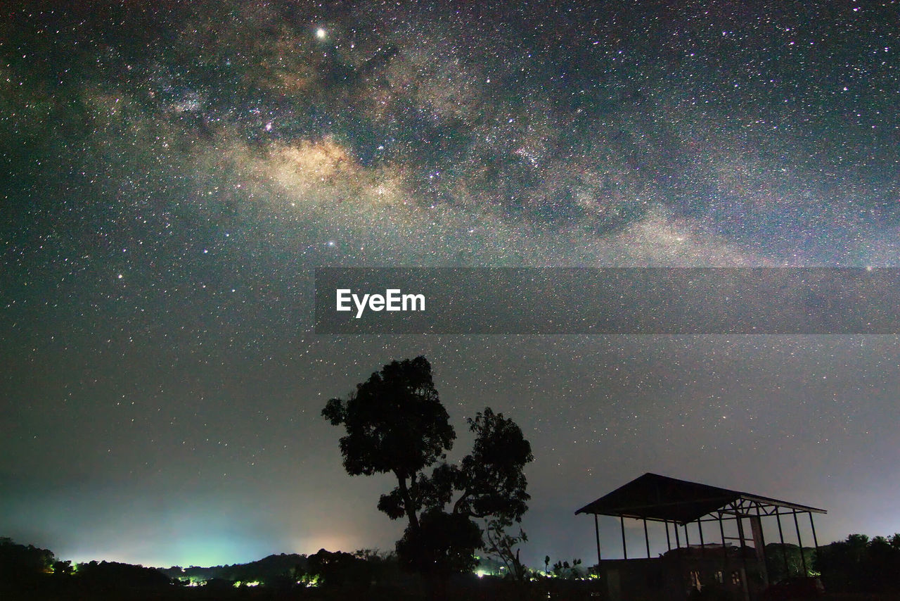 Milky way galaxy rising in sabah north borneo during summer