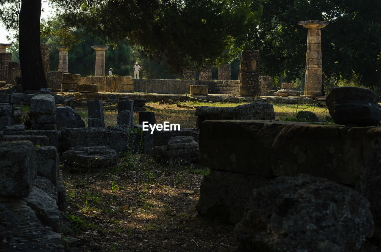VIEW OF OLD CEMETERY AT PARK