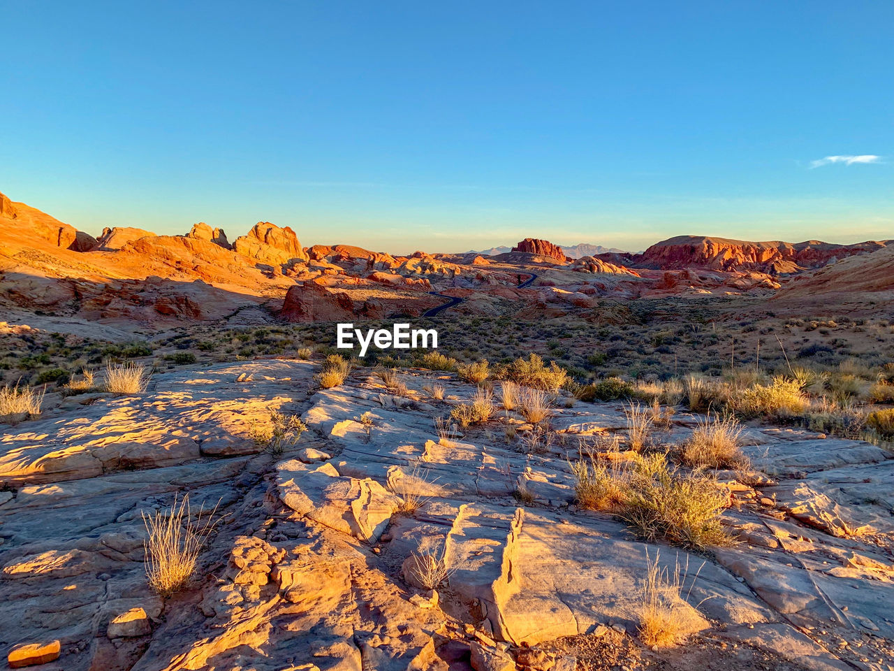 Rock formations in a desert, valley of fire state park, nevada 