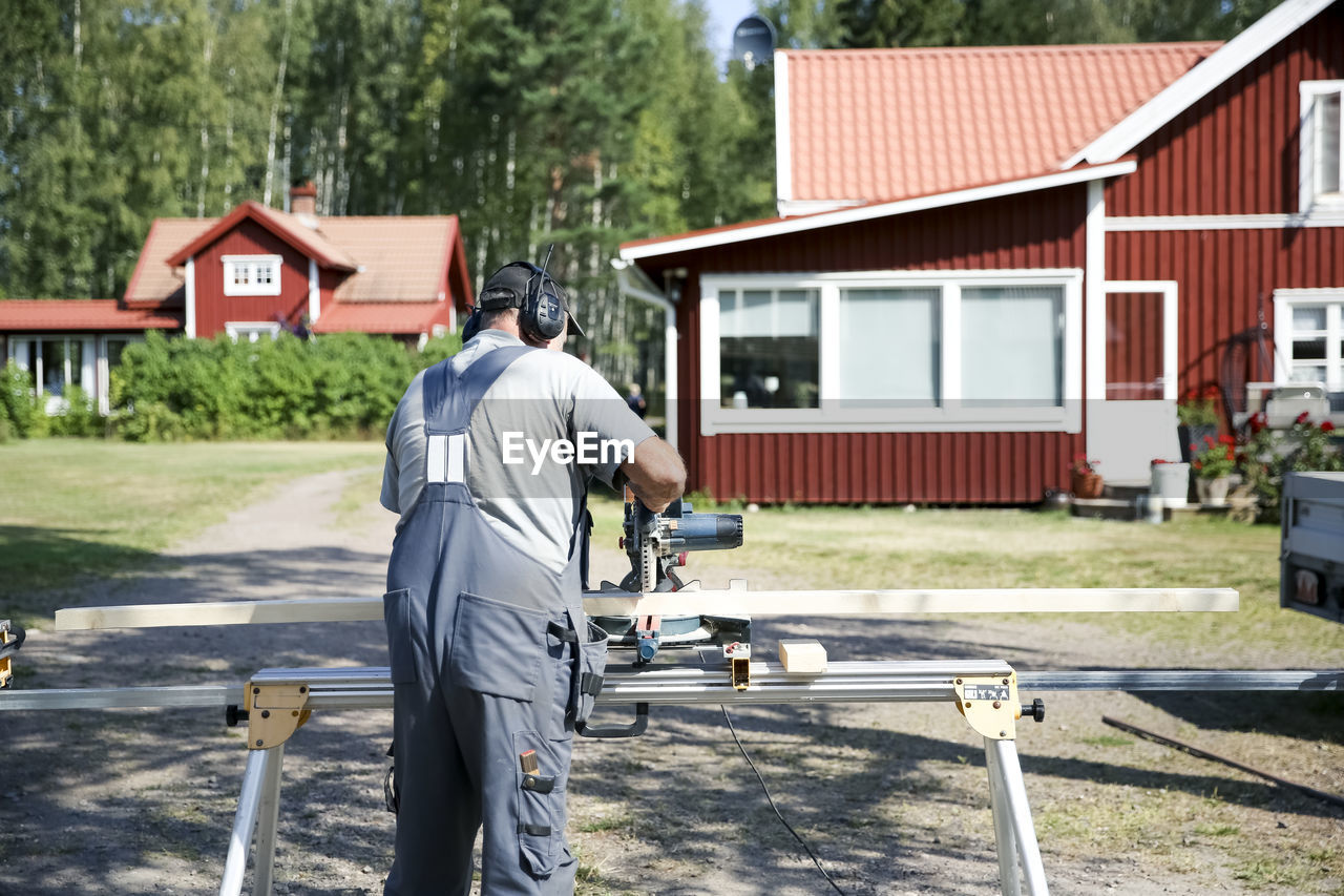 Carpenter at work