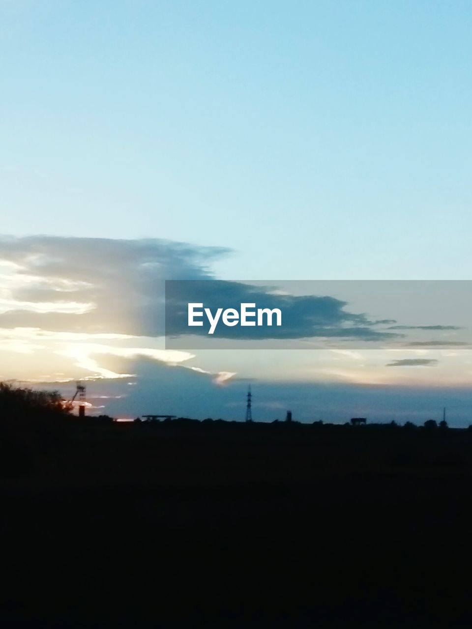 SILHOUETTE LANDSCAPE AGAINST SKY AT SUNSET