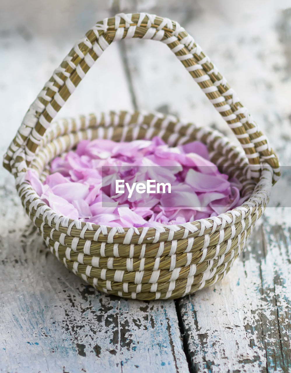 high angle view of food in bowl on table