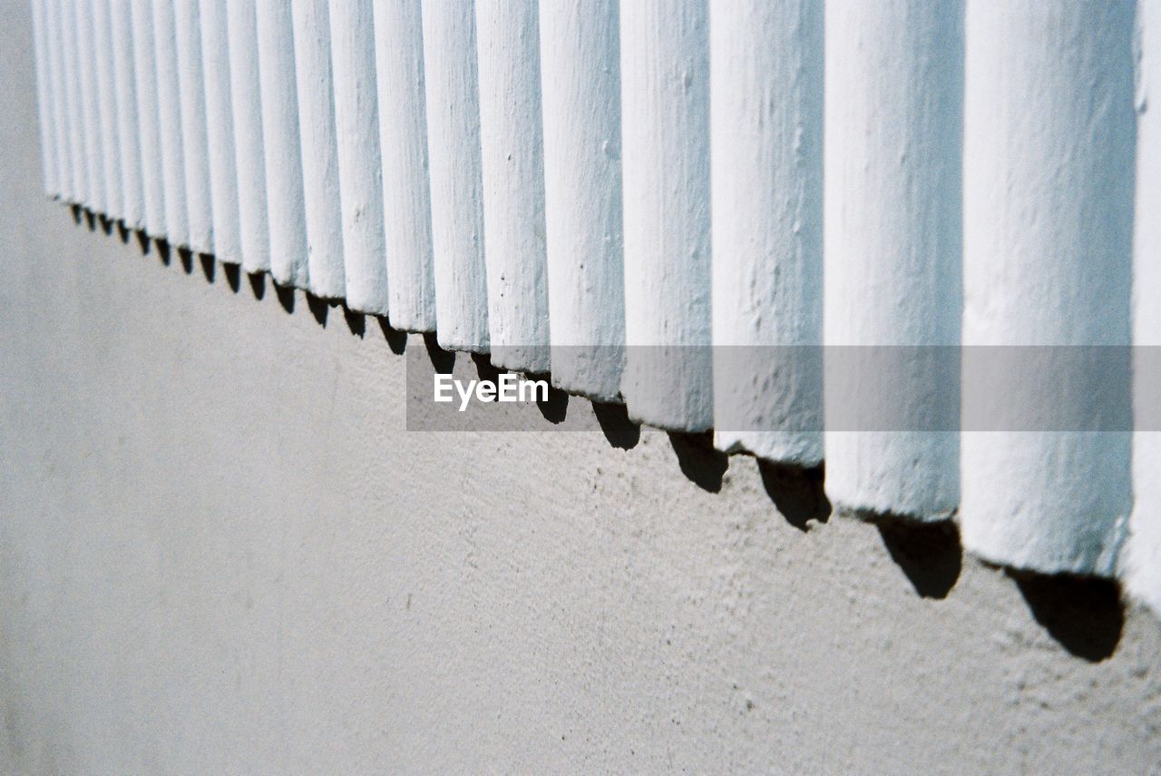 Close-up of chain on wall