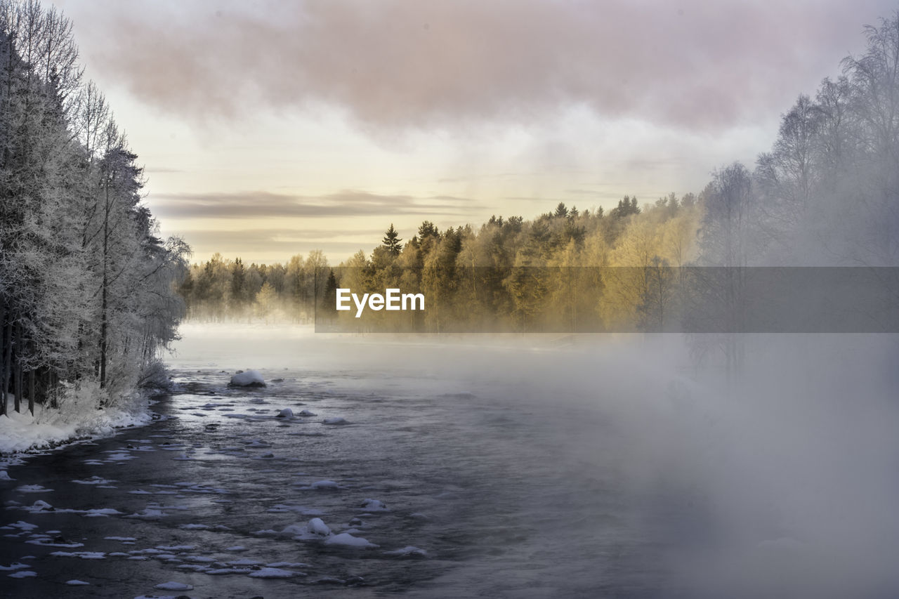 Winter landscape in finland