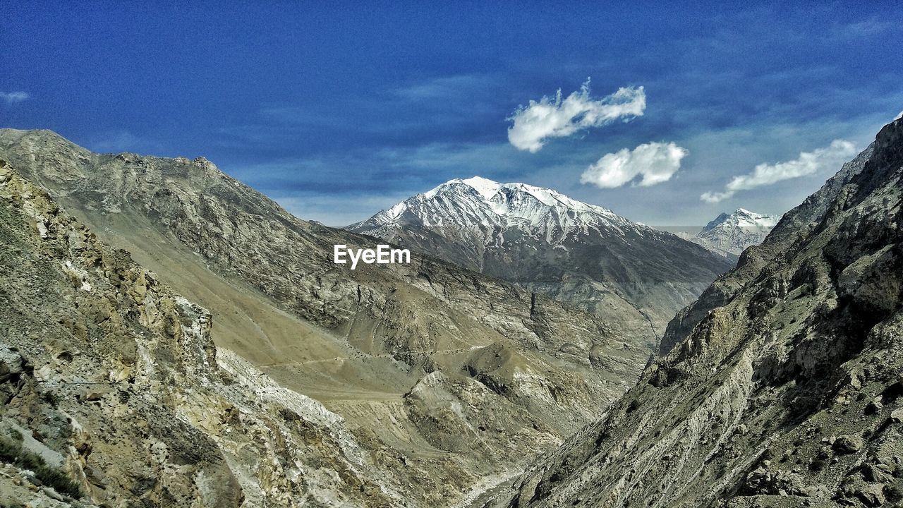 Scenic view of himalayas against sky