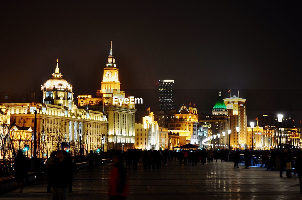 ILLUMINATED CITY AT NIGHT