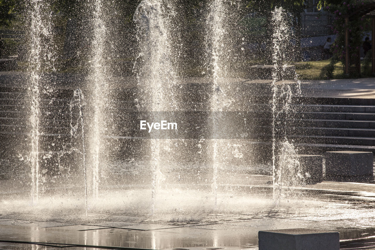 Close-up of fountain in park