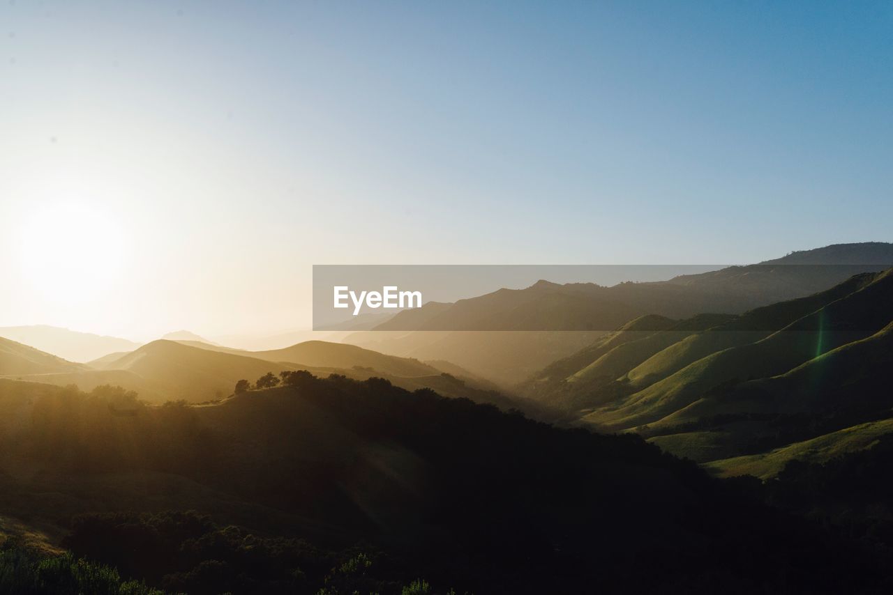 Rocky landscape against clear sky