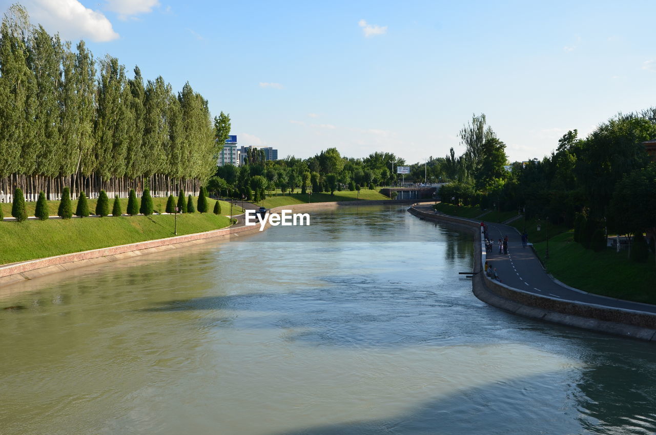 River with trees in background