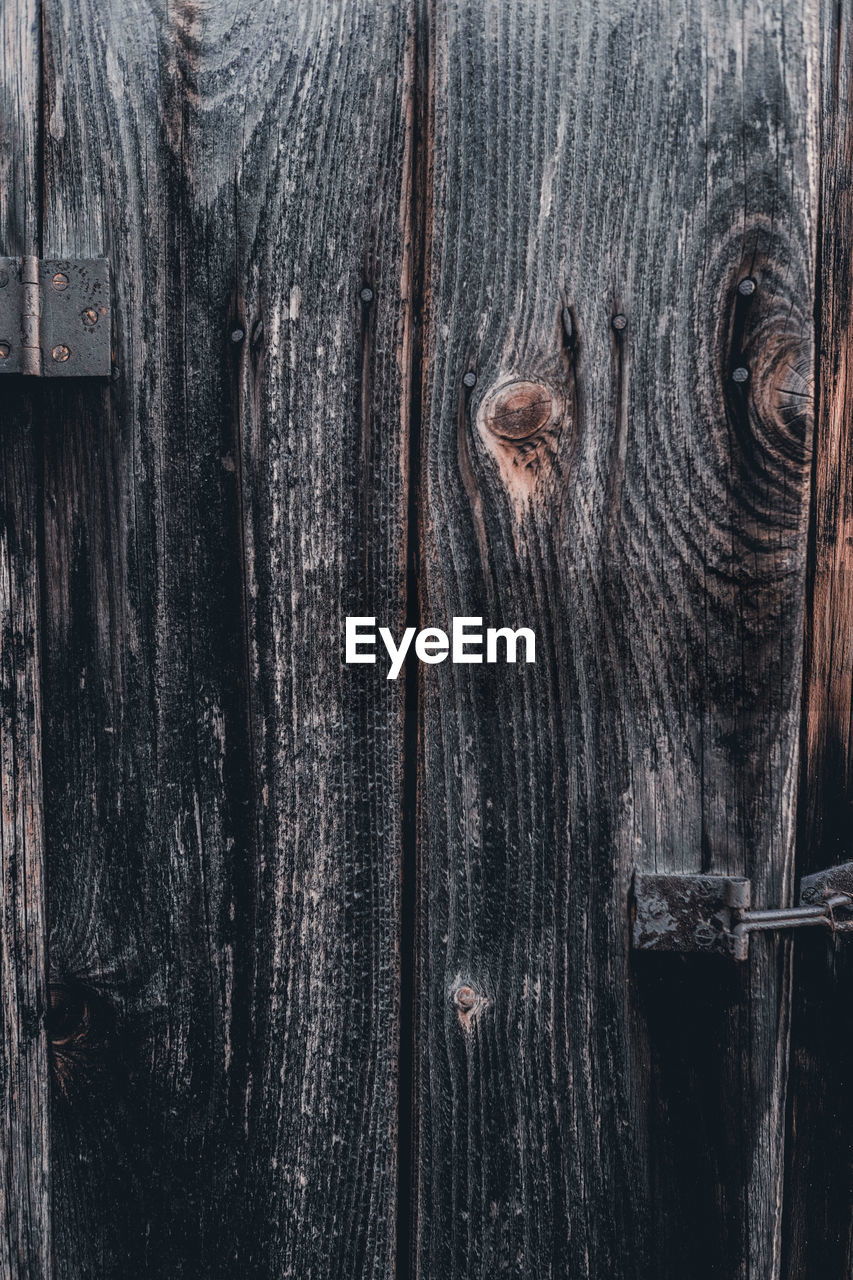 Full frame shot of wooden door