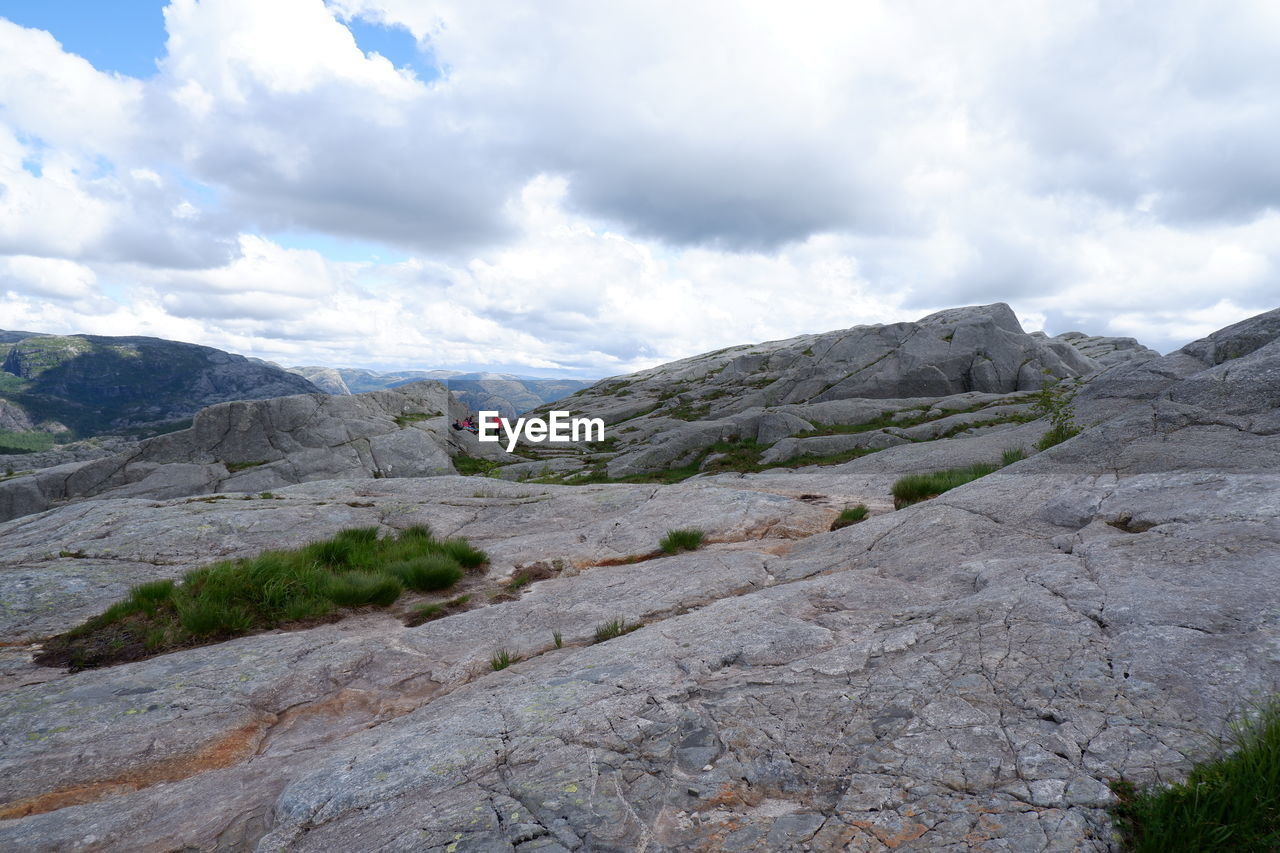 ROCK FORMATIONS ON LANDSCAPE AGAINST SKY