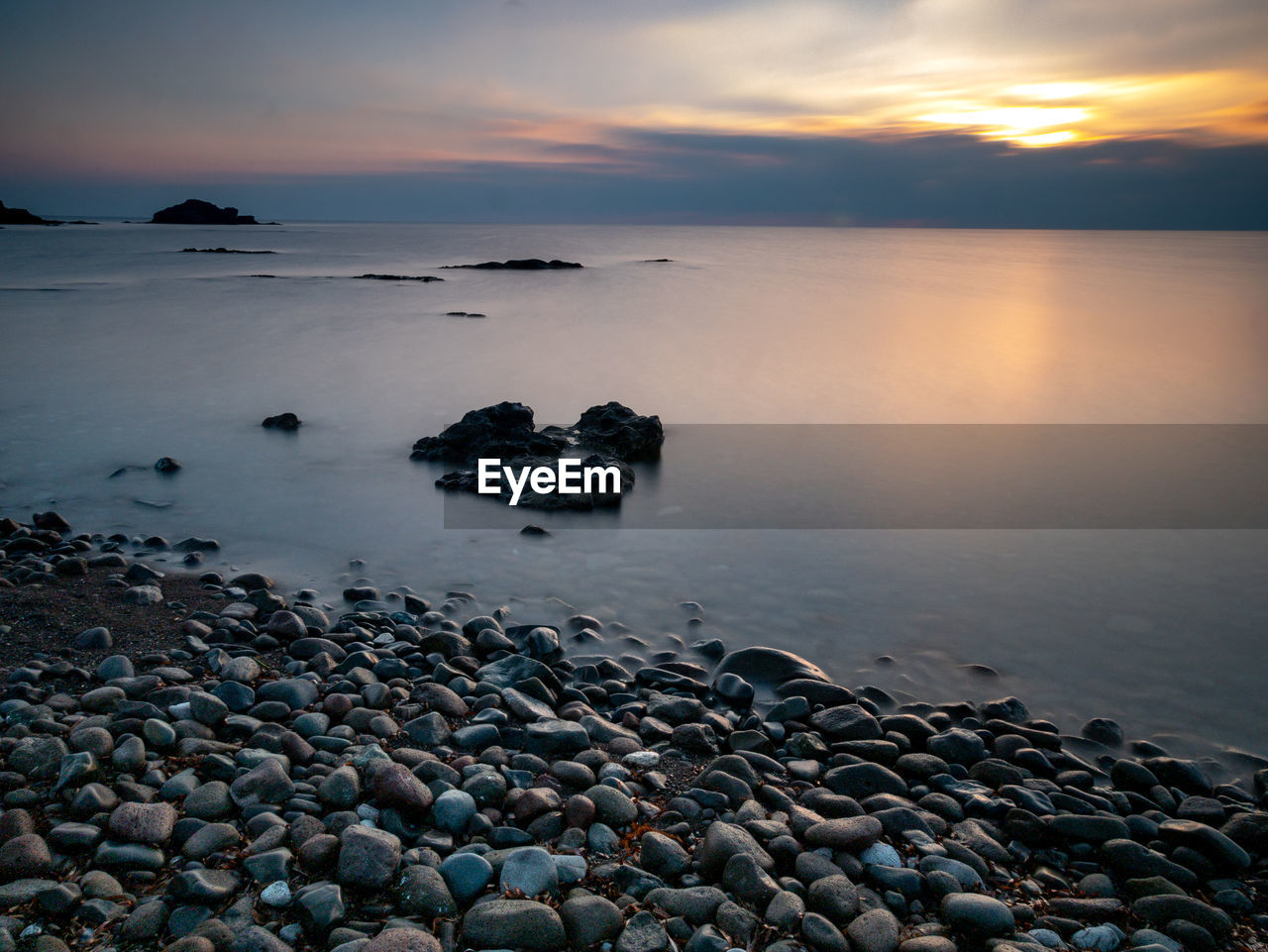 Quiet sunrise on the almerian coasts