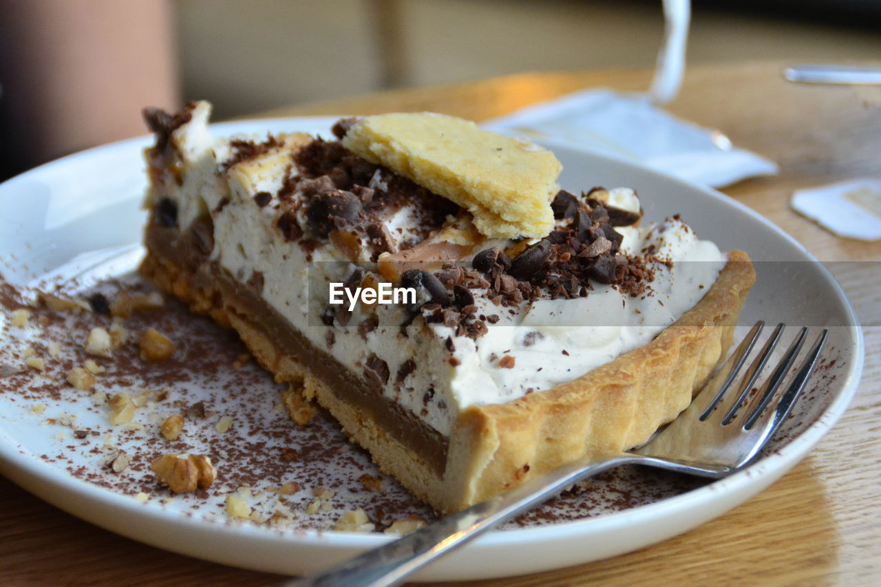 Close-up of dessert on plate