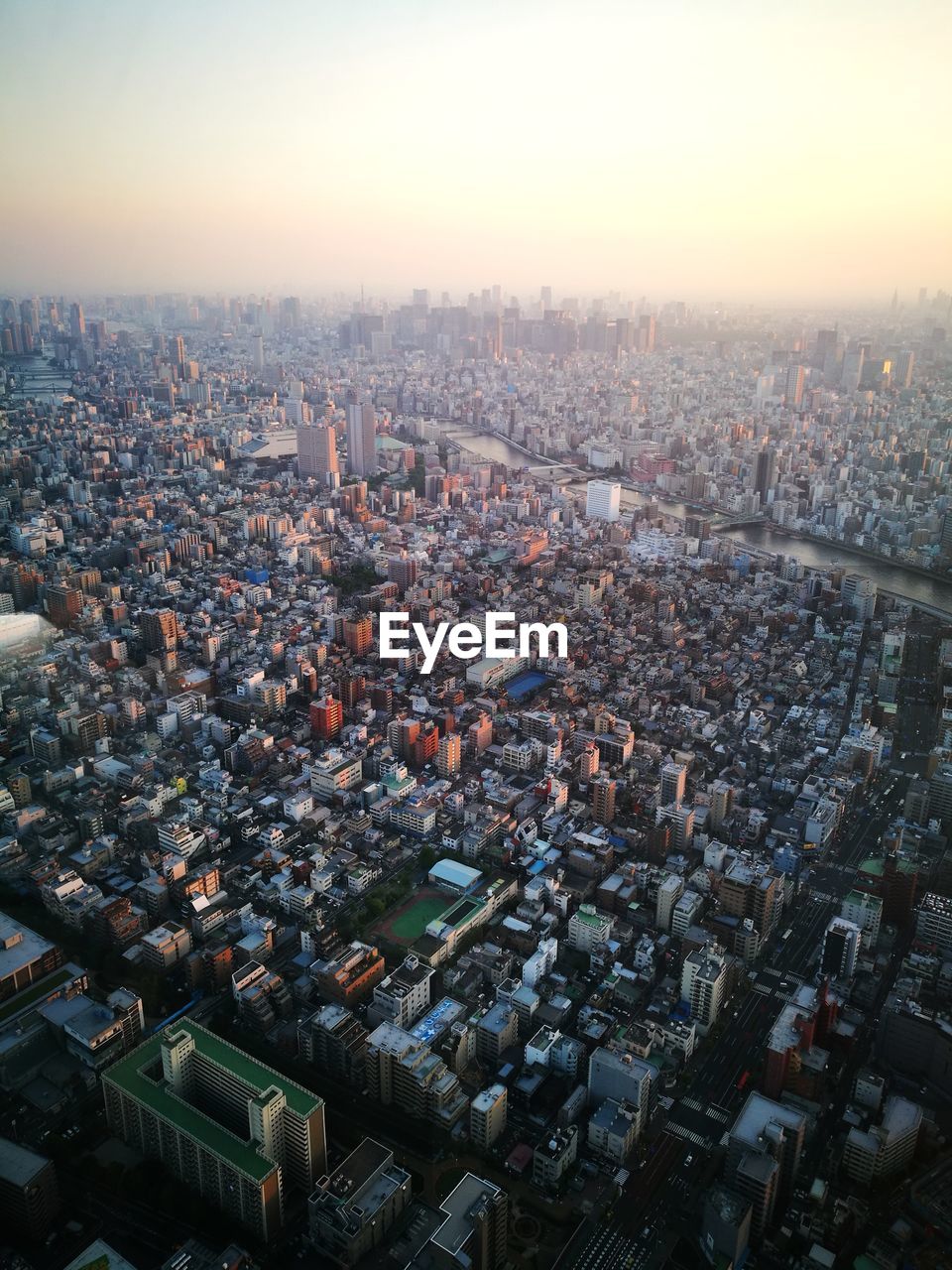 Aerial view of tokyo