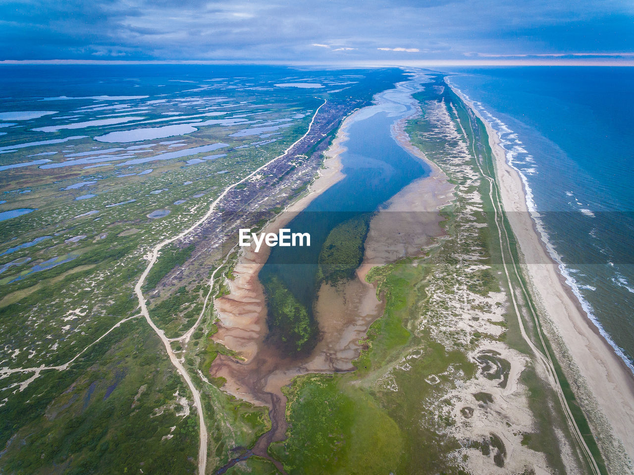 Aerial view of beach