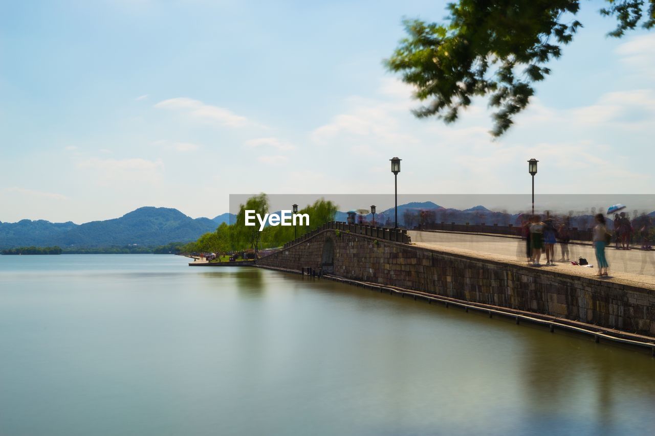 VIEW OF BRIDGE OVER SEA