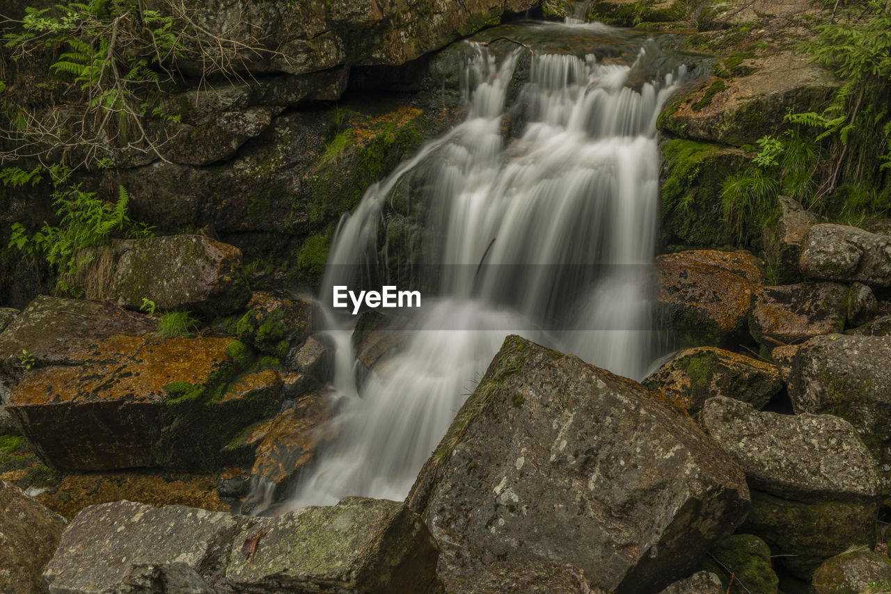 scenic view of waterfall