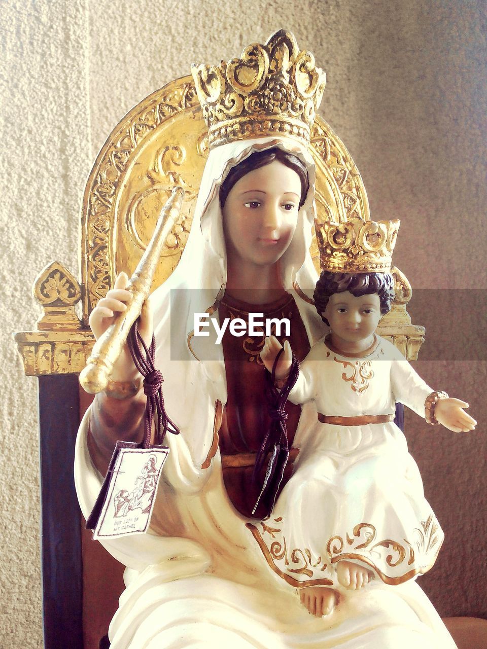 Statue of virgin mary in church