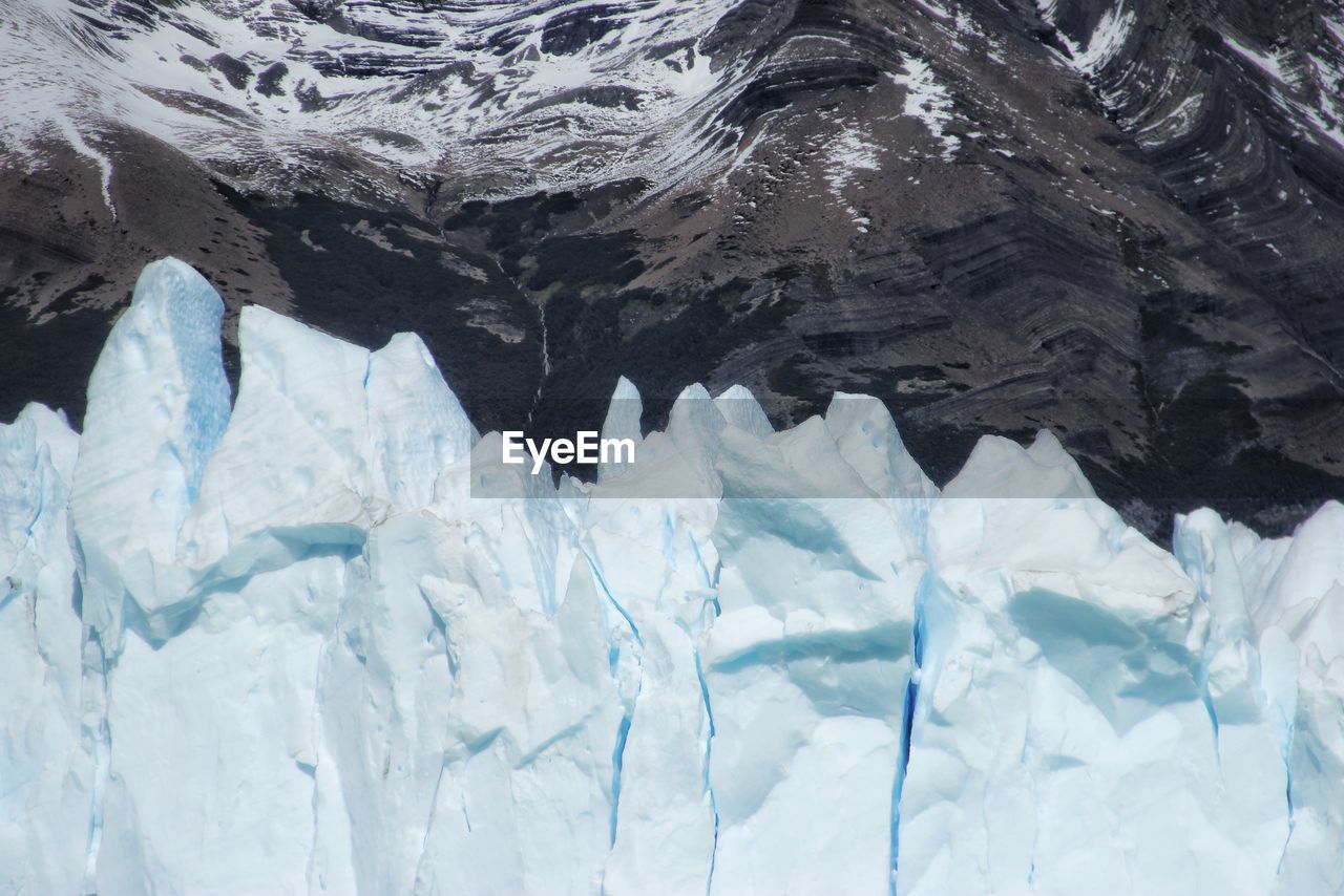 Full frame shot of frozen water