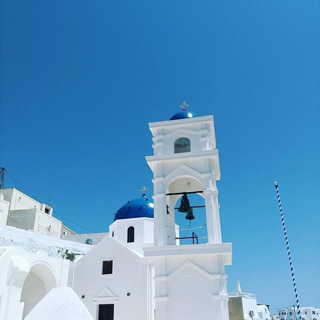 LOW ANGLE VIEW OF CHURCH AGAINST CLEAR SKY