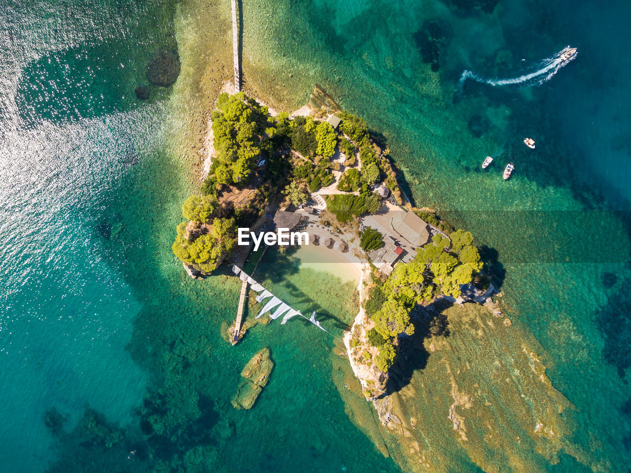 Aerial view of beach