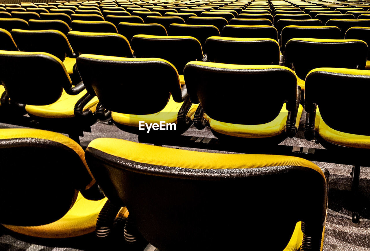 ROW OF CHAIRS IN STADIUM