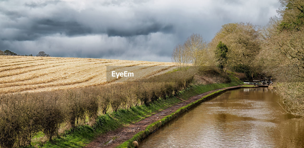 scenic view of landscape against sky